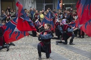 Esibizione degli sbandieratori (foto STUDIO RDS)