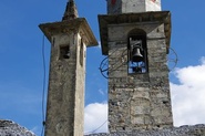 Chiesa di Trasquera, dettaglio del campanile
