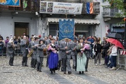 Sfilata delle frazioni, la banda musicale (foto STUDIO RDS)