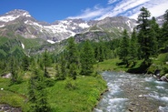 Torrente che attraversa la piana